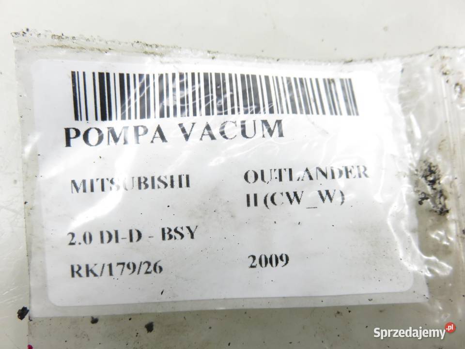 POMPA VACUM MITSUBISHI OUTLANDER II 20 DID osobowe Pompy podciśnieniowe małopolskie
