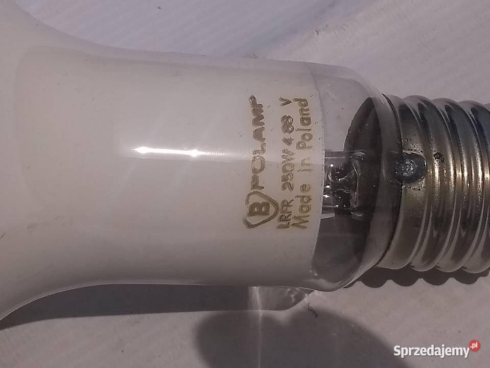 Żarówka rtęciowa wysokoprężna 250 W z lustrem Łódź