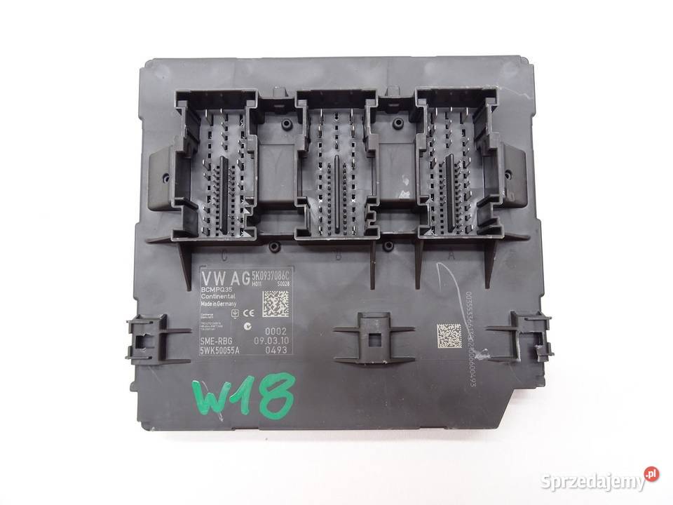 MODUŁ STEROWNIK KOMFORTU BCM 5K0937086C VW Komputery Układ elektryczny, zapłon