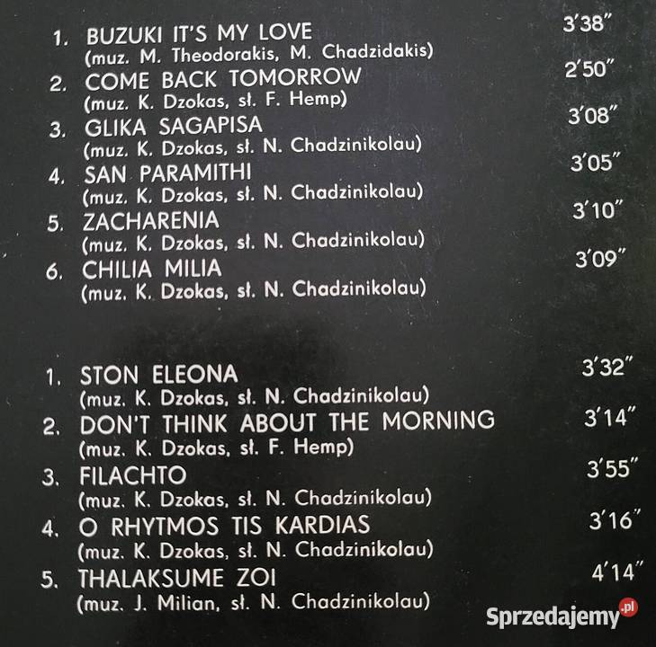 Eleni Prometheus Buzuki Disco płyta winylowa z Chełmno sprzedam