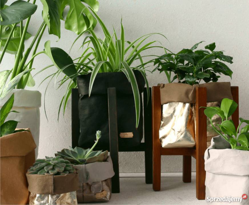 Doniczka czarna osłonka ozdobna ekologiczny PAK Lublin sprzedam