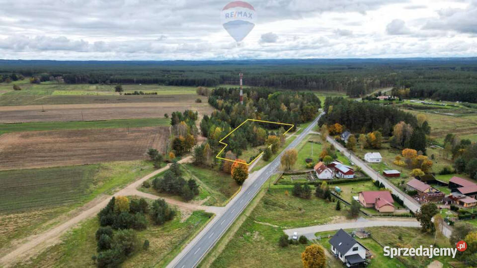 Działka inwestycyjna asfalt Trzebielino