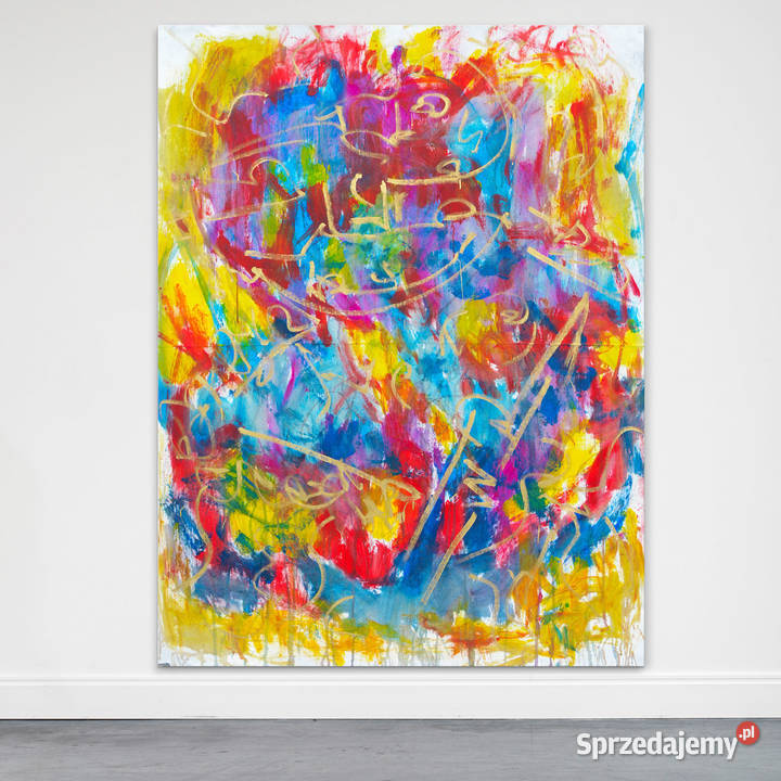 Abstrakcja duży obraz malarstwo