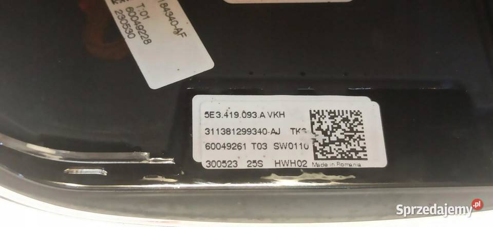 SKODA ENYAQ KIEROWNICA 5E3419093A Kierownice