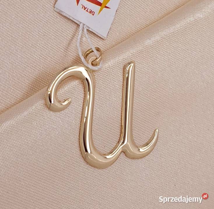 20 Wisiorek Złoty pr585 Literka U Z1215 złote Poznań