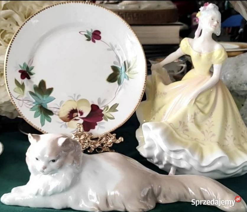 Figurka Lladró NAO ANGORA KOT 113 PORCELANA Pabianice