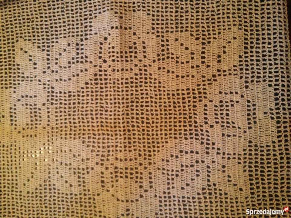 Serweta bieżnik obrus szydełkowy handmade mazowieckie