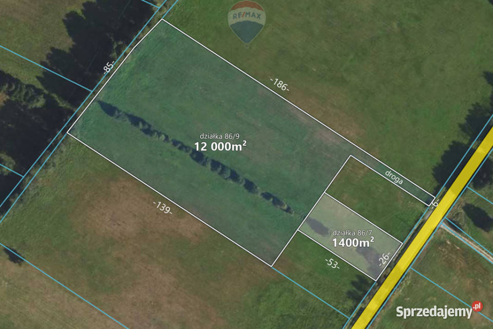 Działka 13 400 m2 z warunkami zabudowy Sprzedaż kujawsko-pomorskie Ładne
