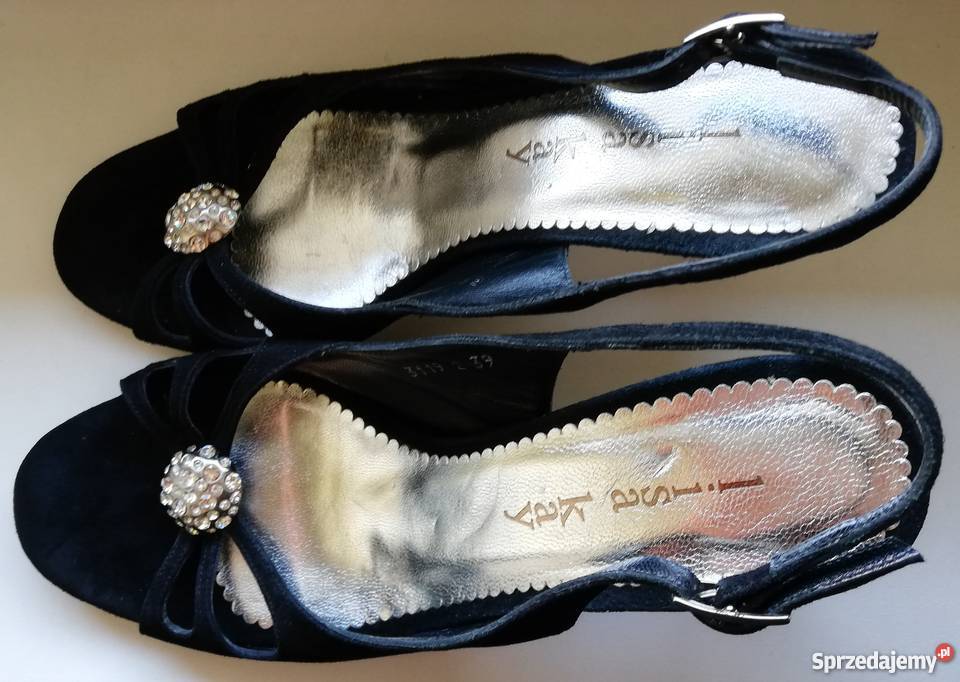 eleganckie sandały Lisa Kay r 39 zamszowe mazowieckie Stare Zakole