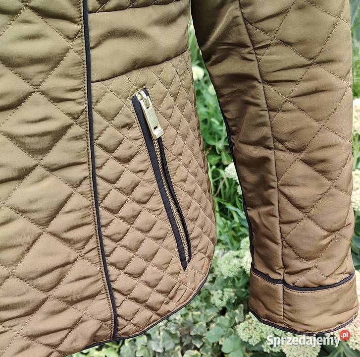 Kurtka pikowana HM khaki L 40 oliwkowa na wiosnę Szczecin