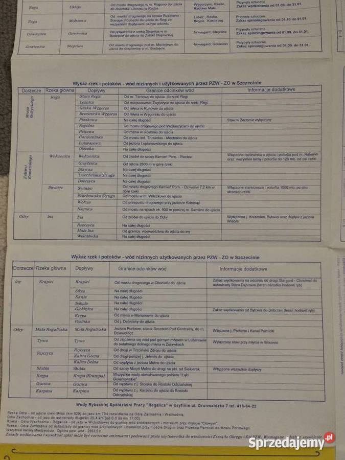 196 Plan Wód Wedkarskich Ziemia Szczecińska