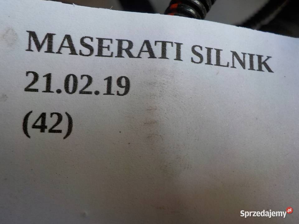 WIĄZKA INSTALACJA SILNIKA MASERATI GHIBLI 30D Nowy Tomyśl