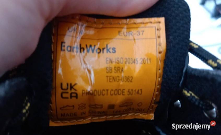 Buty Damskie Robocze Czarne Earth Works 37 Skóra Bydgoszcz
