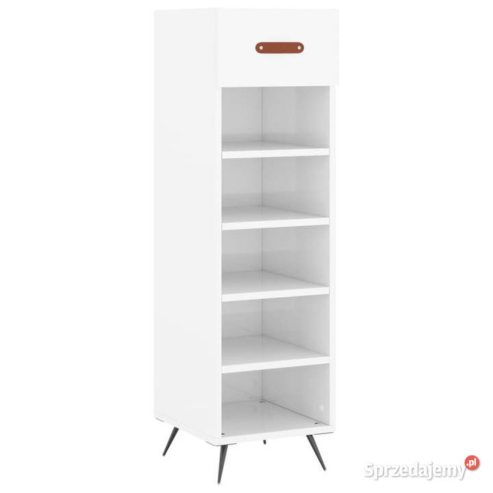 Szafka na buty wysoki połysk biała 30x35x105 Warszawa
