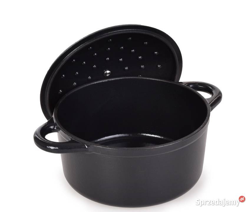 25L żeliwny garnek z samopodlewającą pokrywką Kuchenki i piekarniki