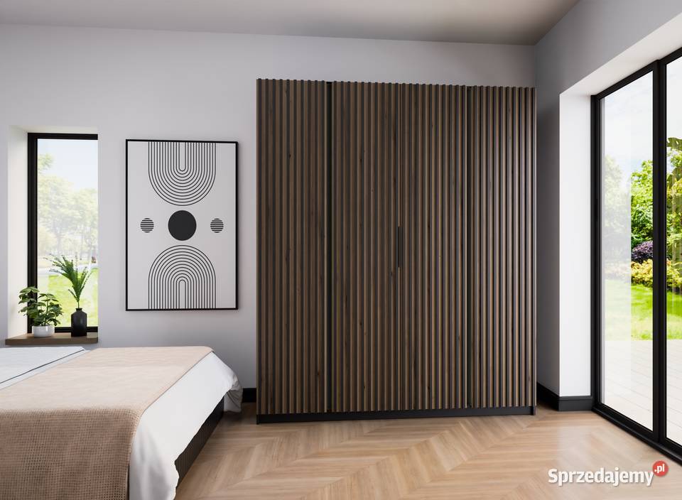 Wysoka szafa z lamelami 4 kolory szybka wysyłka 61.9cm Ostrów Wielkopolski sprzedam