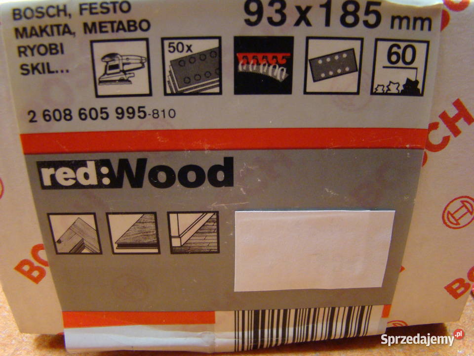 Papier ścierny BOSCH Granulacja 60 93x185mm Bielsko-Biała sprzedam