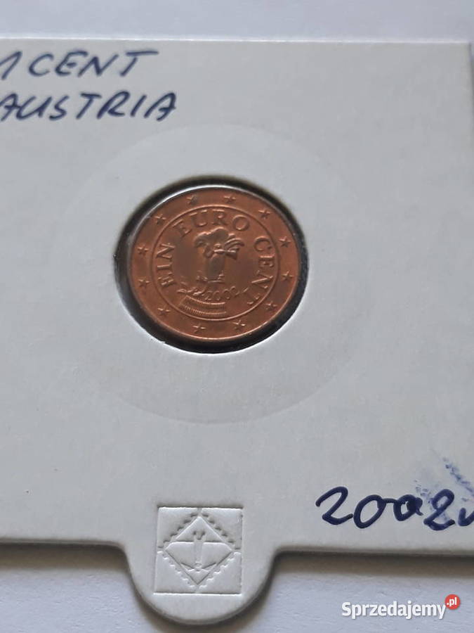 1 Eurocent Austria 2002 r Numizmatyka