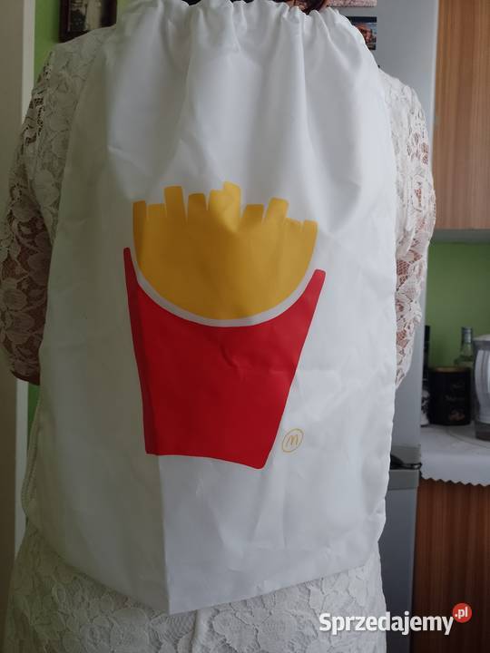 McDonalds Biały plecak plażowy z Niemiec worek Dodatki Kraków sprzedam