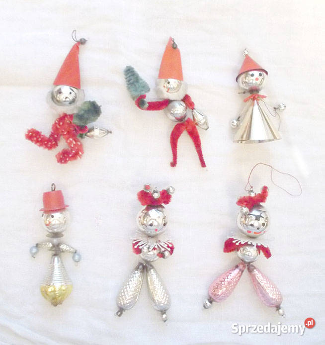 prl bombki pajacyki retro bombki na choinkę Pozostałe Szczecin sprzedam