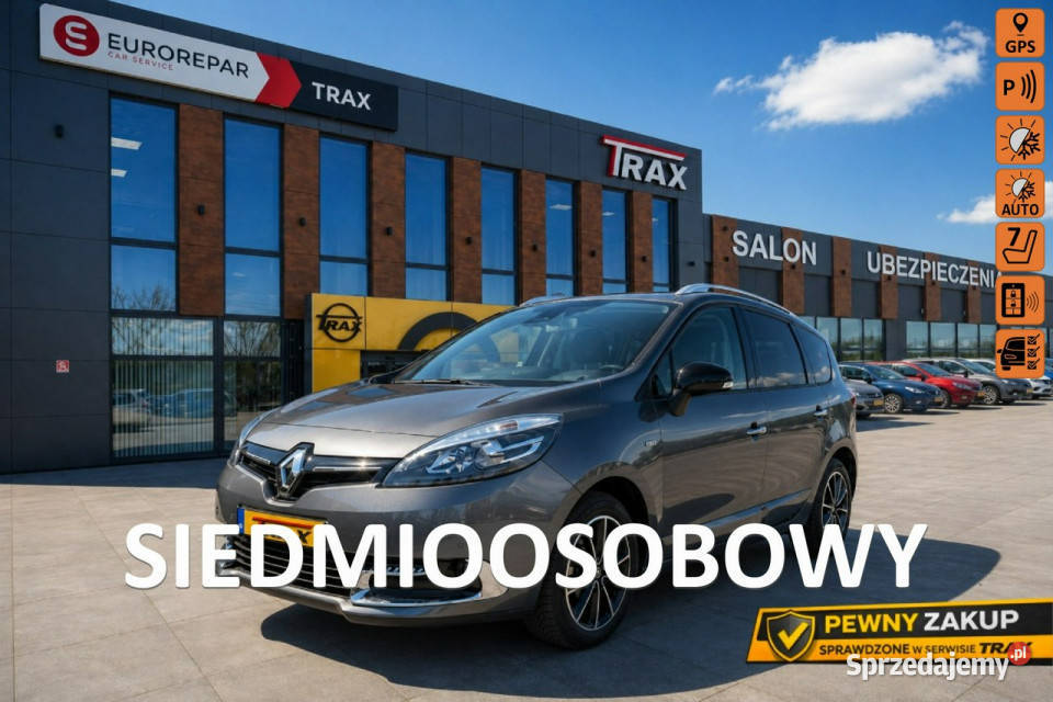 Renault Scenic 16 dCI 130 7 osobowy wersja BOSE wielofunkcyjna kierownica