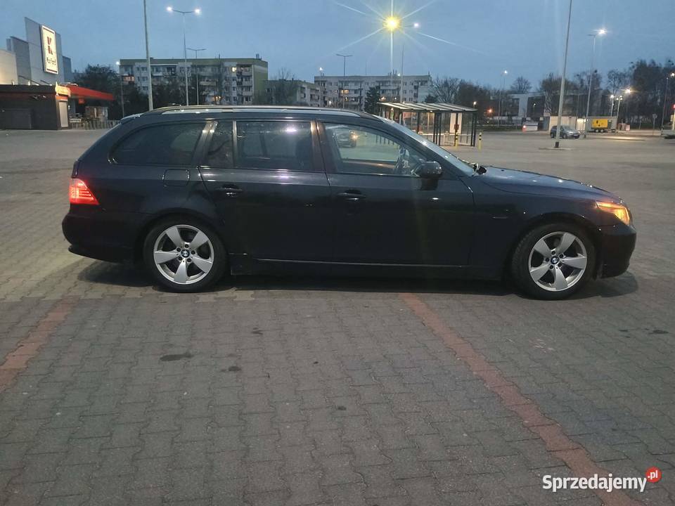 Sprzedam BMW E61 diesel manual sprawny ważne czarny wielkopolskie Piła sprzedam
