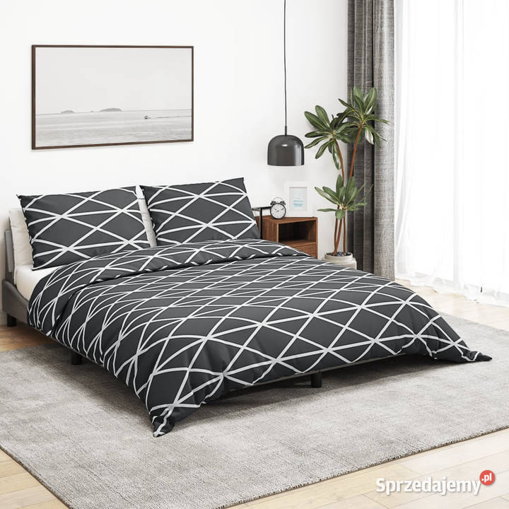 Zestaw pościeli szary 200x200 bawełna WM136047 mazowieckie Warszawa