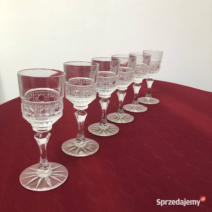 Kryształ karafka 6 kieliszków PRL Vinatage lata małopolskie Kraków