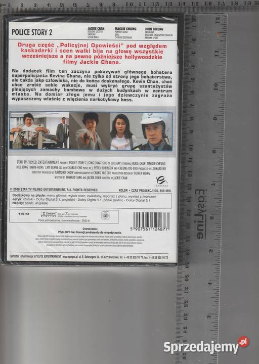 Policyjna opowieść 2 Jackie Chan DVD Pruszków