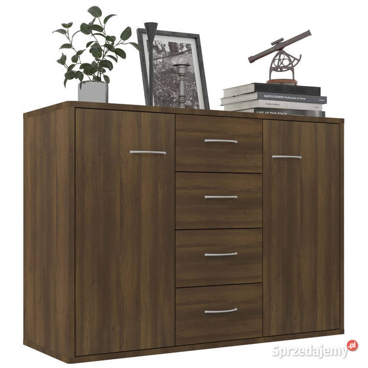 Komoda brązowy dąb 88x30x65 materiał Warszawa