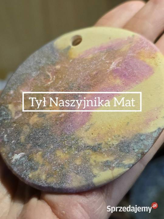 Pastel delikatny naszyjnik z żywicy marmurkowy podkarpackie Rzeszów