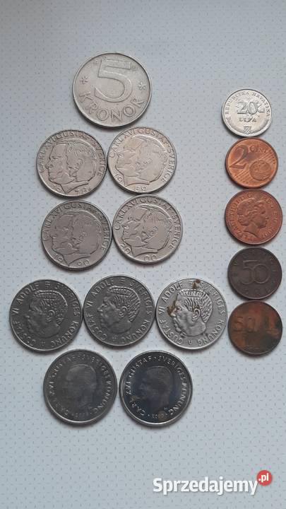 1 grosz 5 groszy 50 groszy 1 złoty monety 1949 r Pszów
