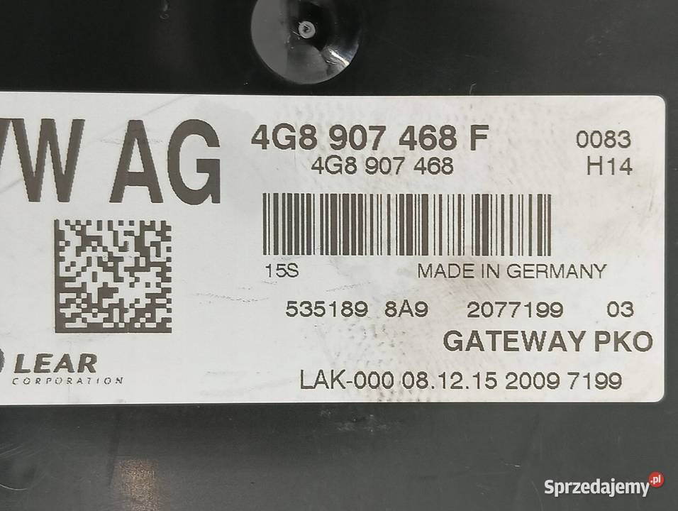 MODUŁ GATEWAY 4G8907468F Audi A7 I 20102018 4G osobowe świętokrzyskie