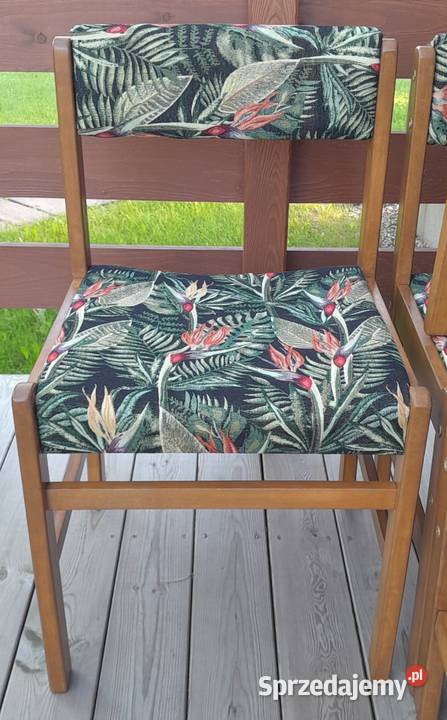 Świeżo odnowione krzesła PRL komplet 4 podkarpackie Rzeszów