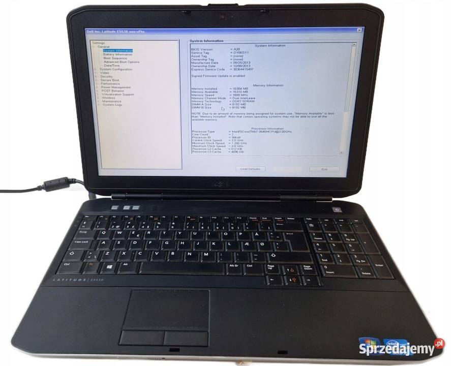 Dell Latitude E5530 nonvPro i7 RAM 8GB SSD 256GB Warszawa