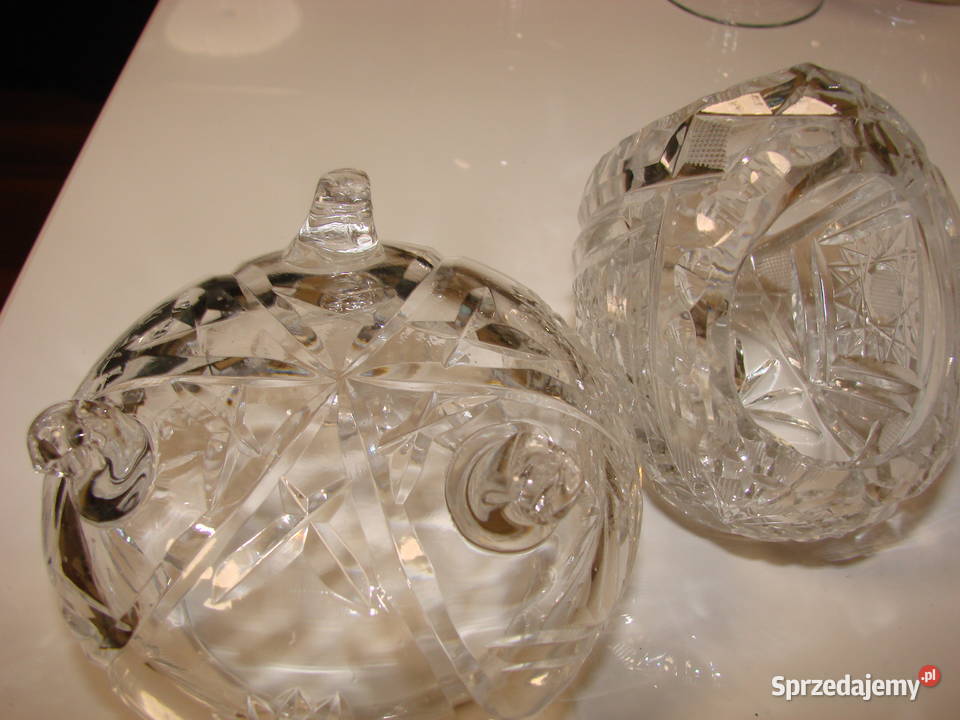 kryształowy koszyk bombonierka PRL Antyki, Sztuka, Kolekcje Pruszcz Gdański sprzedam