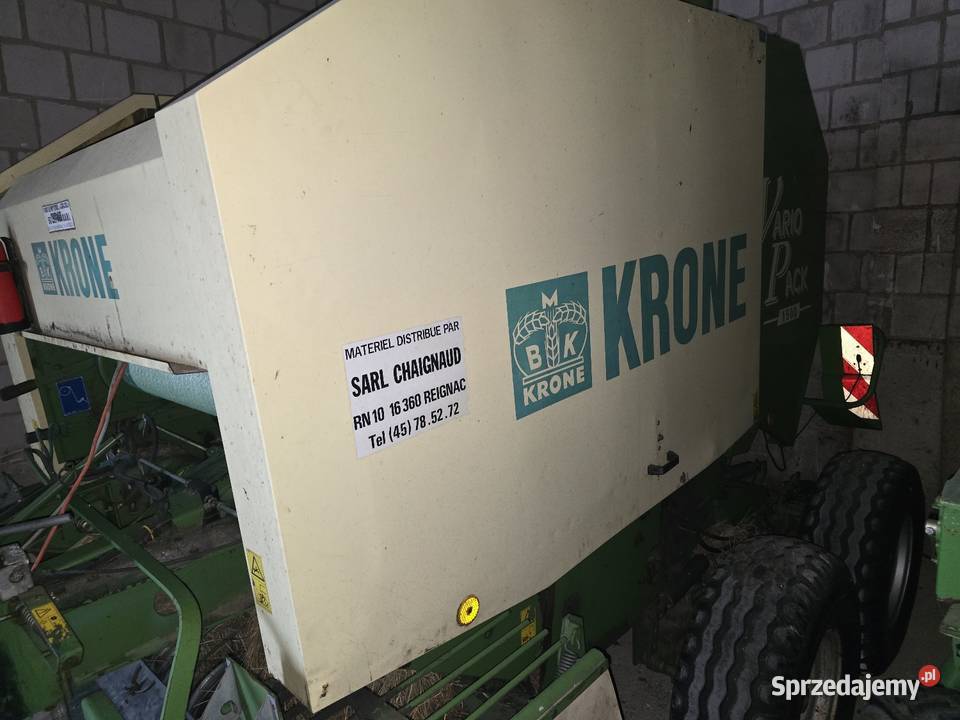 Krone variopack 1500 tandem sterownik zmienione Wólka Poduchowna