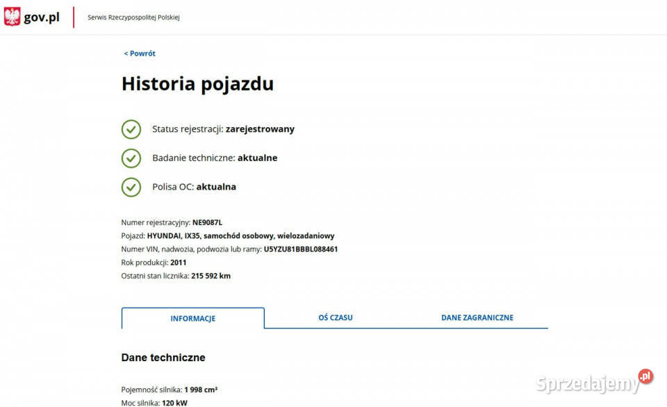 Hyundai ix35 20 Benzyna Moc 163 Automat 4X4 elektrochrom. lusterko wst. Elbląg