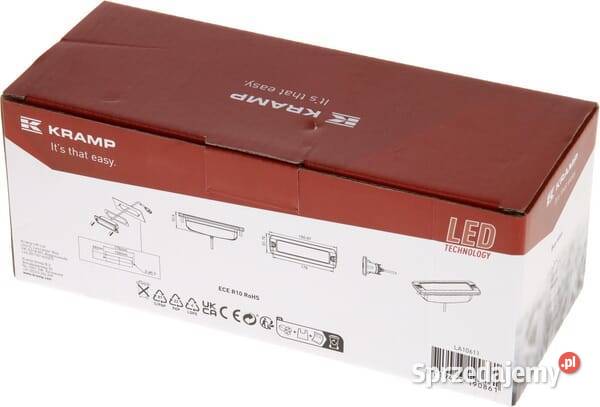 Lampa robocza LED prostokątna 30W 2880lm 1224V Rolnictwo Kamionna