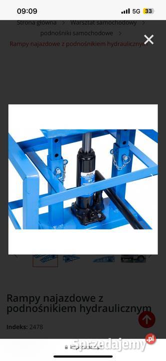 Rampy najazdy z podnośnikiem hydraulicznym Rampy i najazdy sprzedam