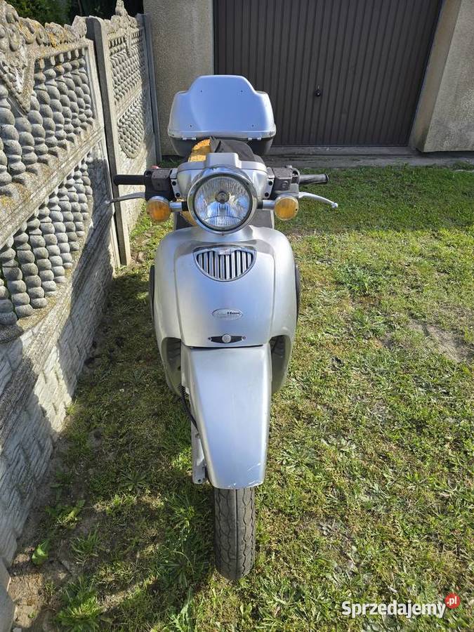 Aprilia Scarabeo 125 4t 2003 z Francji kufer srebrny wielkopolskie Ostrów Wielkopolski