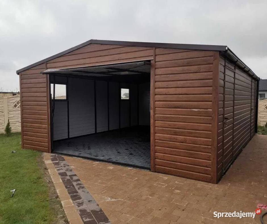 Garaż blaszany 5x6 drewnopodobny Kraków