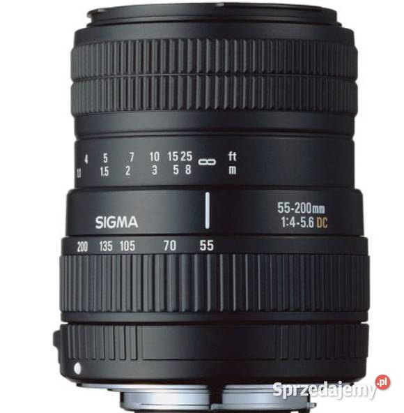Obiektyw Sigma Zoom 55200 mm D 4056 DC OKAZJA Elektronika mazowieckie Warszawa