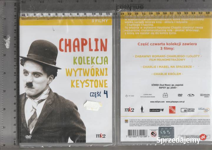 Charlie Chaplin Kolekcja Keystone 4 DVD Pruszków