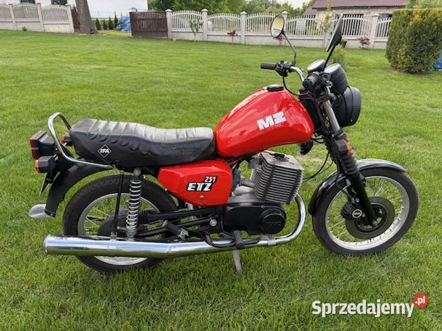 motocykl MZ 251 kupiony w Polsce Motocykle, skutery, quady Płock