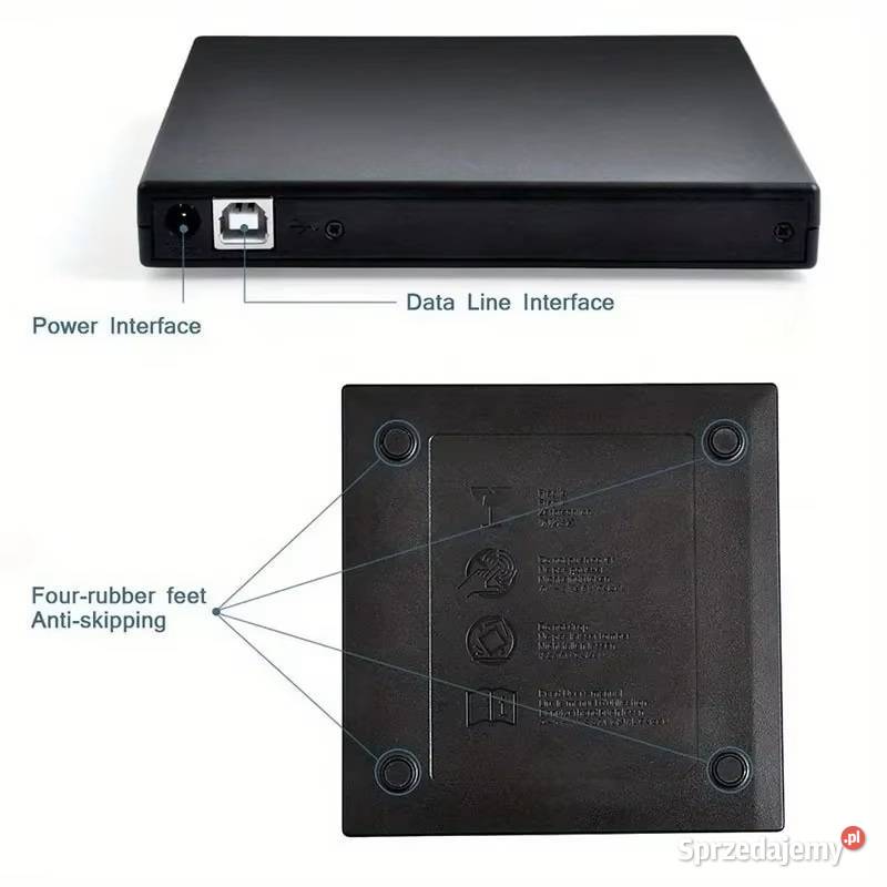 Zewnętrzny napęd CDDVD USB 20 Slim do laptopa i podkarpackie Rzeszów