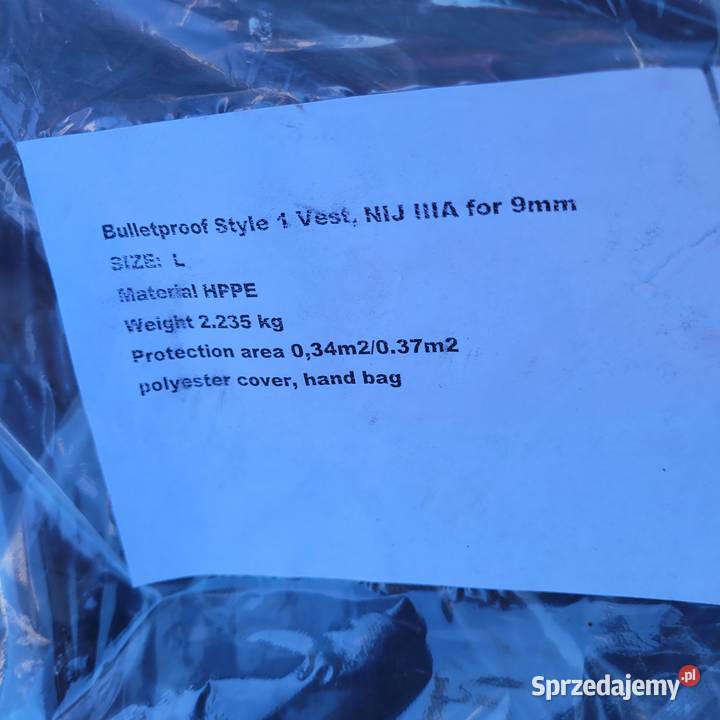 Kamizelka ochronna Bulletproof STYLE Vest NIJ Skierniewice
