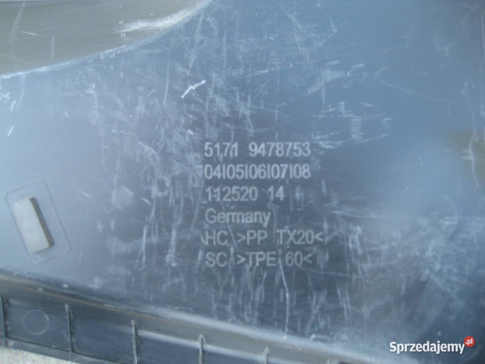 bmw x1 u11 2225r podszybie plastykowe 9478753