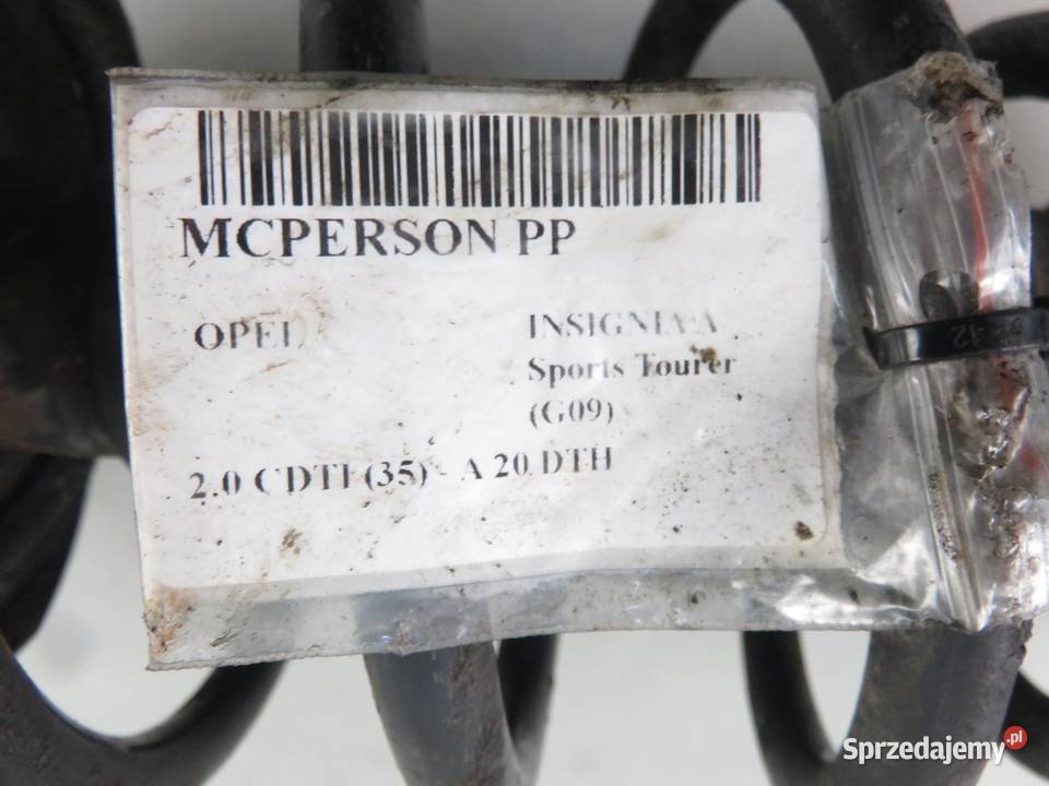 MCPERSON PRAWY PRZEDNI OPEL INSIGNIA A 20 CDTI małopolskie