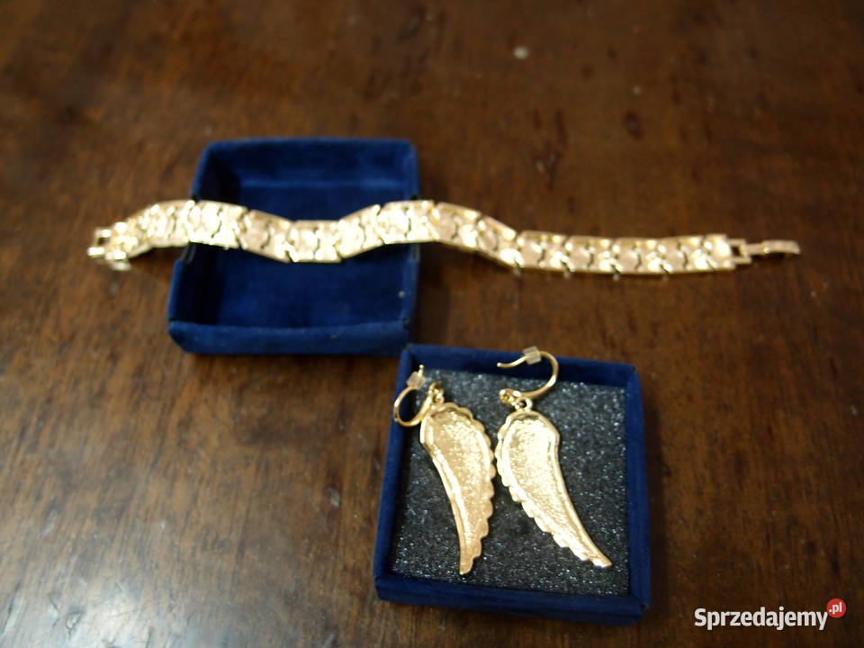 biżuteria damska zestaw kolczyki i bransoletka Zestawy biżuterii Łódź sprzedam